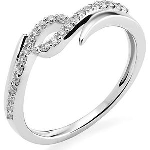 Orphelia Damen 18 k (750) witgoud Rundschliff Diamant