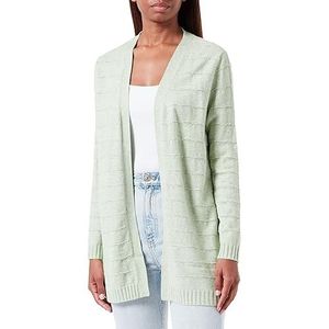 Bestseller A/S Dames ONLKATIA LS Struct Open Card CC KNT Gebreide jas, Smoke Green/Detail:Melange, XS, Smoke Green/Detail:melange, XS
