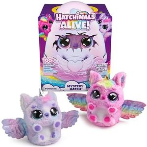 Hatchimals Alive - Mystery Hatch Pufficorn - Interactief verrassingsspeelgoed in een ei met mist, lichtjes en geluiden