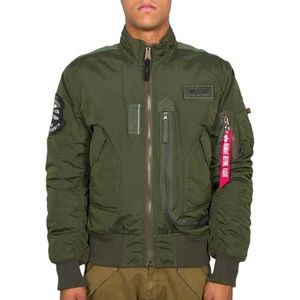Alpha Industries Engine Bomber Jacket voor heren Dark Green