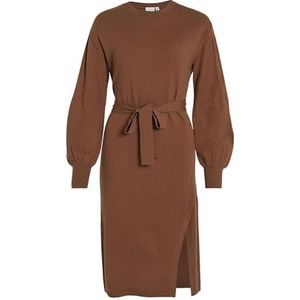 VILA - VIRICKY - Gebreide Jurk - Oker - 3/4 Lengte