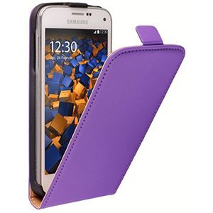 mumbi Tas Flip Case Telefoonhoesje compatibel met Samsung Galaxy S5 mini hoes mobiele telefoon case wallet, lila