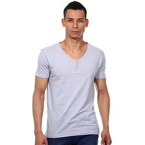 ESPRIT Henley T-shirt voor heren, regular fit, effen