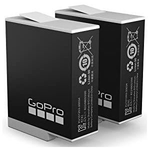 Set van 2 oplaadbare Enduro batterijen GoPro (HERO12 Black/HERO11 Black/HERO10 Black/HERO9 Black) – officieel GoPro accessoire