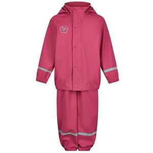 Color Kids Unisex Regenjas voor kinderen, Solid Pu regenjas, Honeysuckle, 104 cm