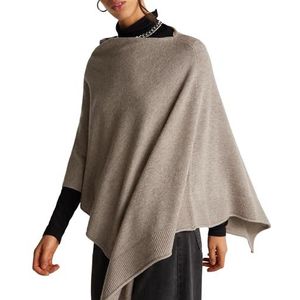 United Colors of Benetton - Cape - Beige - Geschoren met Engelse Halfgebreide Rand