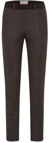 Slim fit stoffen broek met persplooien, model 'Lilyth'
