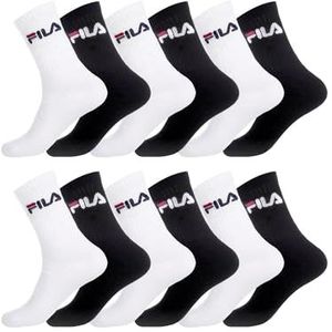 FILA heren vrijetijdssokken, zwart/wit, 35/38 EU