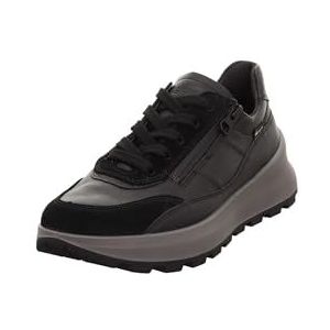 Legero Dames T4 Run sneaker, zwart (black) 0100, 41 EU, zwart zwart 0100, 41 EU