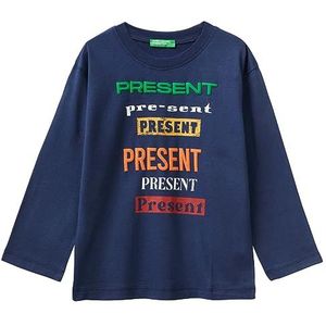 United Colors of Benetton T-shirt voor kinderen en jongens, nachtblauw 252, 5 jaar
