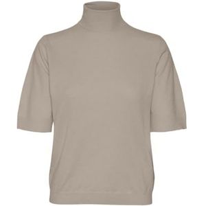 VERO MODA VMFANTASTIC 2/4 Rollneck Pullover GA Boo, Moon Rock/Detail:w. Melange, M
