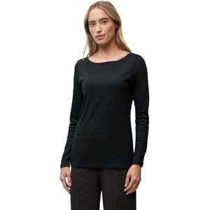 Street One - Lanea - Dames Basic Shirt - Zwart - Lange Mouwen