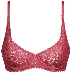 DIM Body Touch Beha voor dames, thermisch voorgevormde cups, beugel, onzichtbaar onder kleding, optimaal comfort en ondersteuning, Zijdeachtig roze, 75C