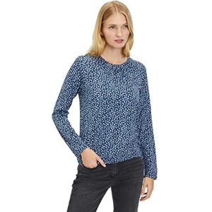 Betty & Co damesshirt kort 1/1 mouw, donkerblauw/blauw, XL