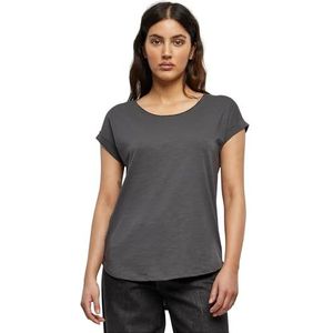 Build Your Brand - Dames Long Slub Tee - T-shirt - Darkshadow