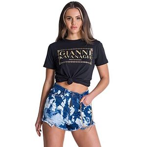 Gianni Kavanagh Zwarte ketting, T-shirt, XL voor dames
