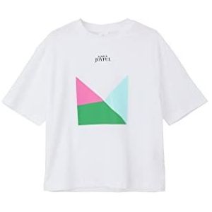 s.Oliver Junior Girl's T-shirt, korte mouwen, wit, 140, wit, 140 cm