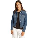 Tommy Hilfiger - Dames Jack - Blauw - Katoen-Elastaan