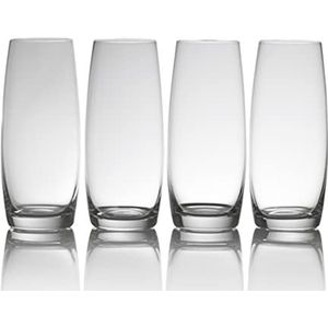 CREATIVE TOPS Mikasa Julie Loodvrije luxe kristallen glazen Copa, 665 ml (23,5 FL oz) - helder (set van 4)