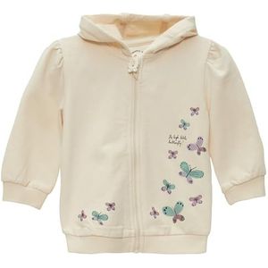 s.Oliver Unisex baby sweatjack met glitterprint, wit (0805), 80