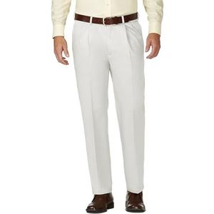 Haggar Heren work-to-weekend no-iron plooi-broek met verborgen uitbreidbare taille, String, 34W / 31L