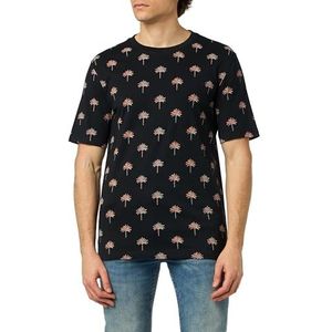 Scotch & Soda Mini AOP T-shirt voor heren, Black 0008, L