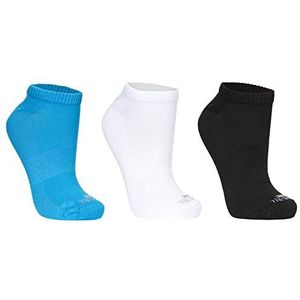 Trespass Barricade, wit/bermuda/zwart, 6/9, sokken voor dames, 39-42, wit/blauw/zwart