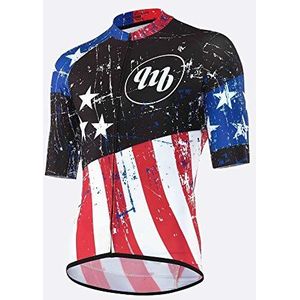 MB Wear Maillot AMERICAN-XS zwembroek, zwart/wit/blauw/rood