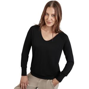 Street One Shirt met gebreide look, zwart, 34