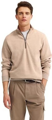 Bugatti - MODERN FIT - Schipperstrui - Beige - Ritssluiting