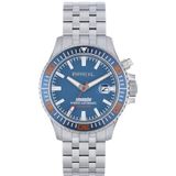 Breil Heren polshorloge Manta P.R.O. met armband van roestvrij staal, waterdichtheid: 200 meter, diameter behuizing: 43 mm, TW2015, blauw, Modern