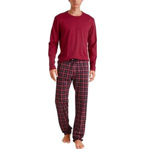 CALIDA Family & Friends Pyjamaset voor heren, Rood (Rio Red), 58-60