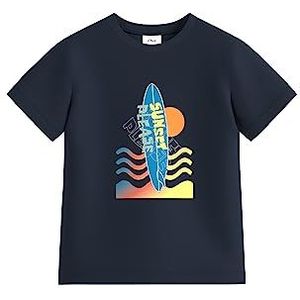 T-shirt met korte mouwen, blauw, 116/122 cm