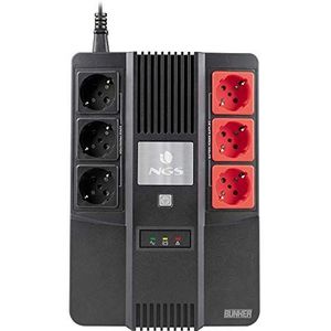 NGS Fortress Bunker UPS Stand-by (Offline) 0,6 kVA 350 W 6 AC-uitgang(en)