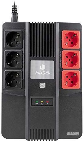 NGS Fortress Bunker UPS Stand-by (Offline) 0,6 kVA 350 W 6 AC-uitgang(en)