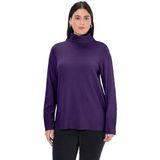 Ulla Popken - Trui - Lila - Col - Losse Pasvorm - Lange Mouw