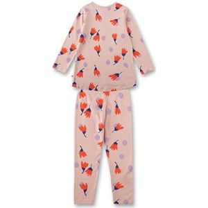 Sanetta Kinderpyjama voor meisjes, lang, 100% katoen, Rose Skin, 92 cm