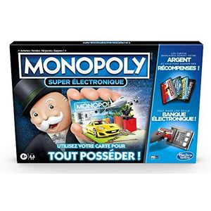 Monopoly Super Elektronisch Bankieren - Bordspel (Franstalig) | Leeftijd 8+ | Speel met unieke beloningen en een alles-in-één bankautomaat!