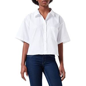 Jack & Jones JJXX JXMOLLY SS Relaxed Oxford Shirt Blouse, Wit, L
