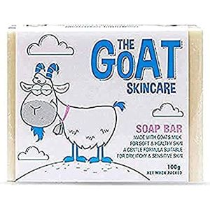 The Goat Skincare - Pure Goat's Milk Original Soap Bar, Suitable for Dry, Itchy and Sensitive Skin, Paraben Free and No Artificial Colours 100g
