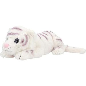 Depesche 12521 TOPModel Fantasietijger - knuffel tijger met witte vacht en glinsterende ogen, ca. 40 cm groot pluche dier om van te houden