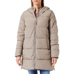 camel active Gewatteerde gewatteerde jas voor dames van gerecycled polyester, bruin, 42