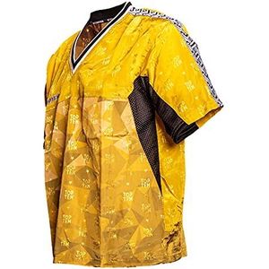 T-shirt met V-hals voor kickboksen ""Kickboxjacke Prism"", geel, S