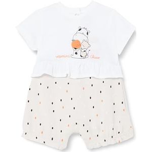Chicco Romper met rugopening van katoen, korte mouwen, voor jongens en meisjes, Natuurlijk medium, 0 Maanden