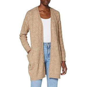 PIECES Vrouwelijk gebreid gebreid vlechtbreisel, Misty Rose/Detail: cp, L