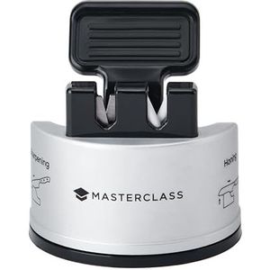 MasterClass Dubbele messenslijper met 2 messen, keramische messen, zilver