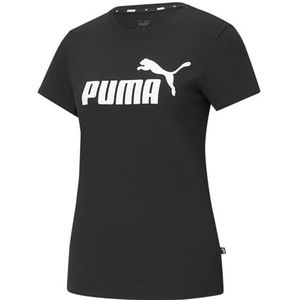 PUMA dames T-Shirt Ess Logo, Puma Black, XL