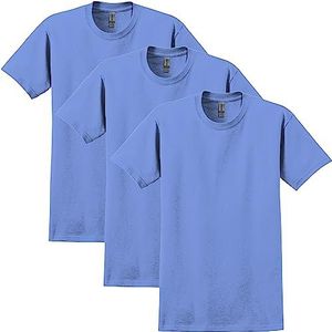 GILDAN Heren T-shirt (Pack van 3), Carolina Blauw (3-pack), M