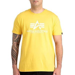 ALPHA INDUSTRIES Basic T-shirt, Solar Yellow, L voor heren, zonnegeel, L