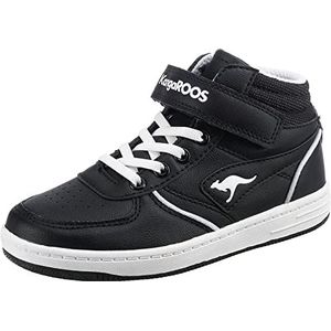 KangaROOS Unisex K-CP Flash EV Sneakers, Jet Black/White, 38 EU